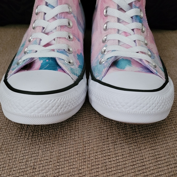 CONVERSE ALL STAR WASHED LILAC UNISEX HI TOP LACE UP SNEAKERS - Picture 6 of 12